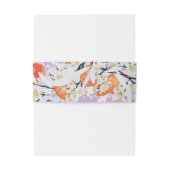 タンジェリンシトラスブルーミングブランチリースフローラ 招待状ベリーバンド (裏面例)