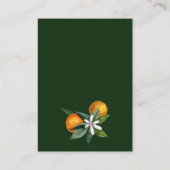 タンジェリンシトラス結婚ズ詳細アコモデーション エンクロージャーカード (裏面)