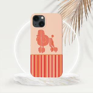 タンジェリンストライププードル iPhone 13ケース