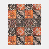 タンジェリンタイル フリースブランケット (正面)