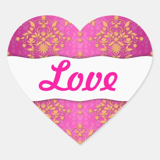 タンジェリンタンゴデイジーダマスク ハートシール (正面)