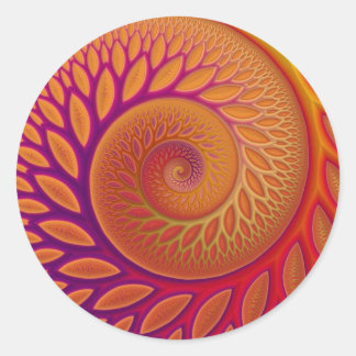 タンジェリンツイストステッカー ラウンドシール