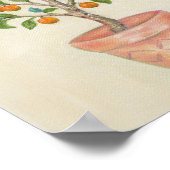 タンジェリンツリーアートプリント ポスター (角)