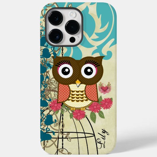 タンジェリンフクロウのカバノキ Case-Mate iPhoneケース (裏面)