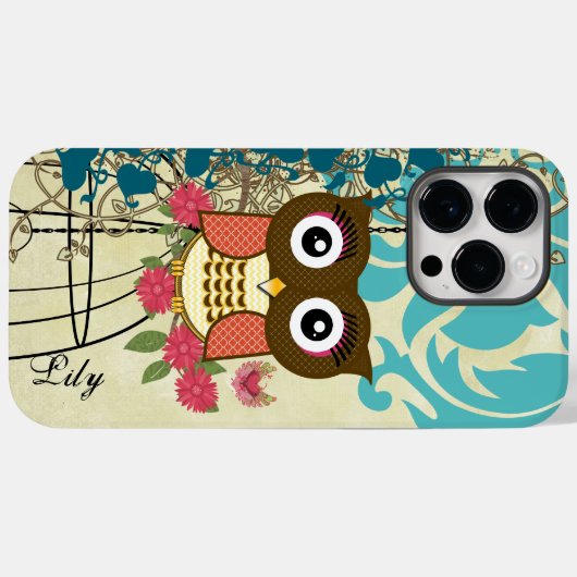 タンジェリンフクロウのカバノキ Case-Mate iPhoneケース (裏面 (横))