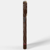 タンジェリンフクロウ木目ツリージグザグカラー選択 Case-Mate iPhoneケース (裏面 / 右)