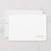 タンジェリンブライダルシャワー丸あり サンキューカード (裏面)