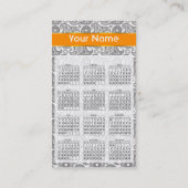 タンジェリンブラックペイズリー 名刺 (裏面)