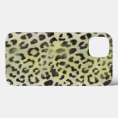 タンジェリンライムグリーンのヒョウ柄 Case-Mate iPhoneケース (裏面 (横))