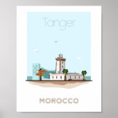 タンジェール市旅行ポスター – モロッコ旅行ポスター ポスター (正面)