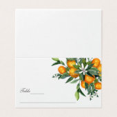 タンジェ鮮やかリンシトラスオレンジブロッサム結婚ズ 名刺 (外部フラット)