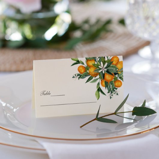 タンジェ鮮やかリンシトラスオレンジブロッサム結婚ズ 名刺