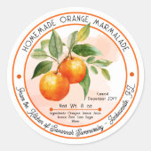 タンジホームメイドオレンジマーマレイドカニング ラウンドシール (正面)