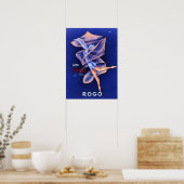 タンジャトランフローゴランジェリーアールデコフランスのヴィンテージ ポスター (キッチン)