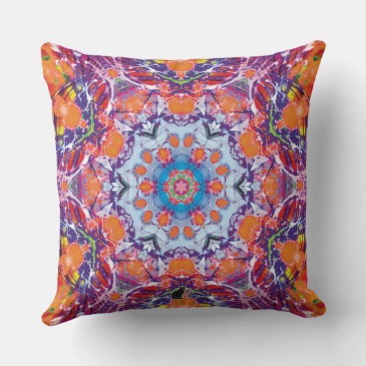 タンジーズ万華鏡のように千変万化するパターン クッション (裏面)