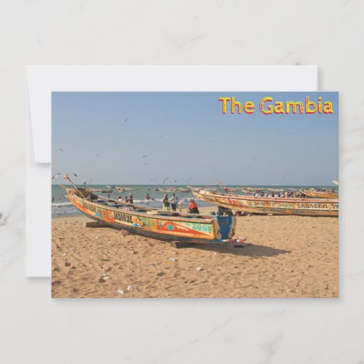 タンジ、ガンビアのカード (正面)