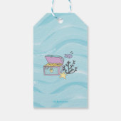 タンスキンパープルマーメイドとイルカありがとう ギフトタグ (裏面)