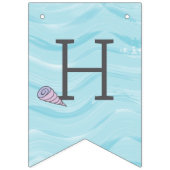 タンスキンパープルマーメイドザシー誕生日 バンティングフラッグ (第2の旗)