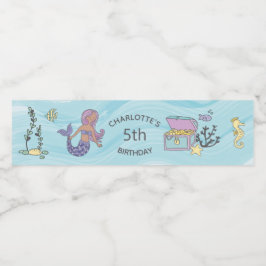 タンスキンパープルマーメイド誕生日 ペットボトルラベル