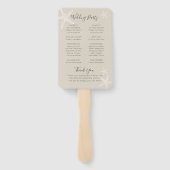 タンスターフィッシュビーチ結婚式プログラムファン ハンドファン (裏面)