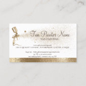 タンスプレーきらめく金ゴールドアポイントメント 名刺 (裏面)