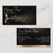 タンスプレーボトルきらめく金ゴールド 名刺 (正面/裏面)