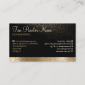 タンスプレーボトルきらめく金ゴールド 名刺 (裏面)