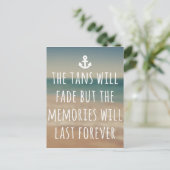 タンズウィズフェードトラベル引用文 ポストカード (スタンド正面)