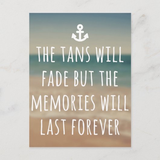 タンズウィズフェードトラベル引用文 ポストカード (正面)