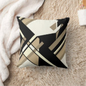 タンタウペ白黒対角幾何学デザイン クッション (ブランケット)