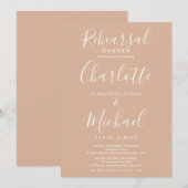 タンタウペ シグネチャースクリプト リハーサルディナー 招待状 (正面/裏面)