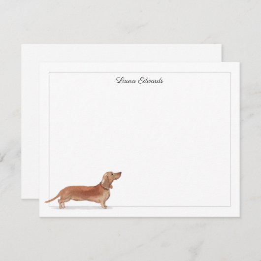 タンダクシュントグレーひな形縁ど(ひな形) ノートカード (正面/裏面)