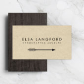 タンダンボールの名刺のエッジボヘミアン矢印 名刺