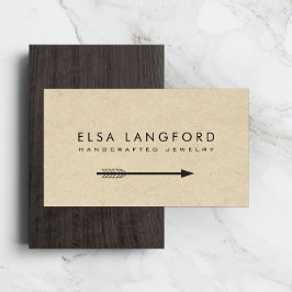 タンダンボールの名刺のエッジボヘミアン矢印 名刺