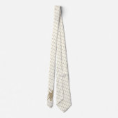 タンチェックネクタイのバスケットボール選手 ネクタイ (裏面)