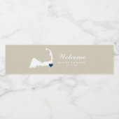 タンチャタム岬コッドと海軍のハートの地結婚図 ペットボトルラベル (シングルラベル)