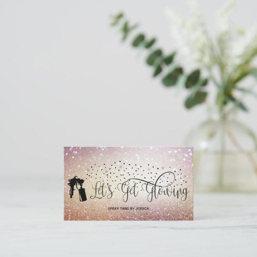 タンチョウをスプレーする 名刺 (スタンド正面)