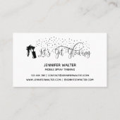 タンチョウをスプレーする 名刺 (裏面)