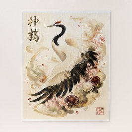 タンチョウ(丹頂)|和の鶴アート ジグソーパズル