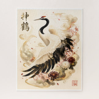タンチョウ(丹頂)|和の鶴アート ジグソーパズル