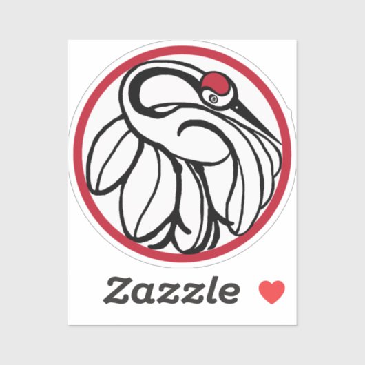 タンチョク日本のレーン シール (シート)