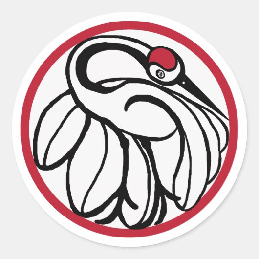 タンチョク日本のレーン ラウンドシール (正面)