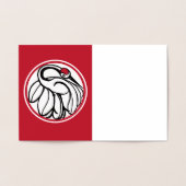 タンチョク日本のレーン 箔カード (内部)