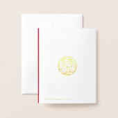 タンチョク日本のレーン 箔カード (裏面封筒付き)