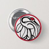 タンチョク日本のレーン 缶バッジ (正面&裏面)