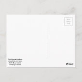 タンチワワと弓タイの赤いハート ポストカード (裏面)