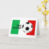 タンティアウグリ – ハッピーバースデーイタリアンイン カード (黄色い花)