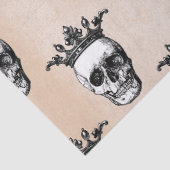 タンデクページのクラウン付き白スカル 薄葉紙 (詳細)