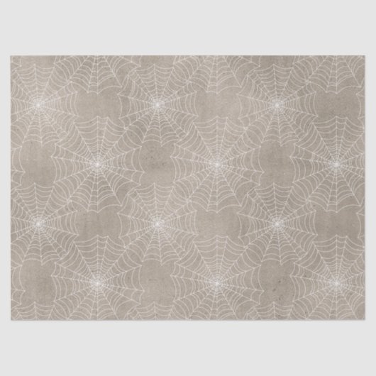 タンデコパージュの白いクモの巣 薄葉紙 (正面)