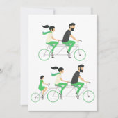 タンデムサイクリスト 招待状 (正面)